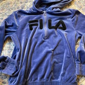 NWOT FILA Velour Hoodie